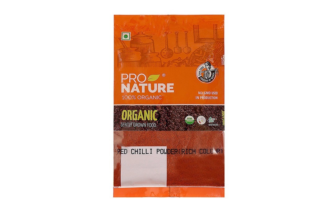 Pro Nature Organic Red Chilli Powder (Rich Colour)   Pack  100 grams